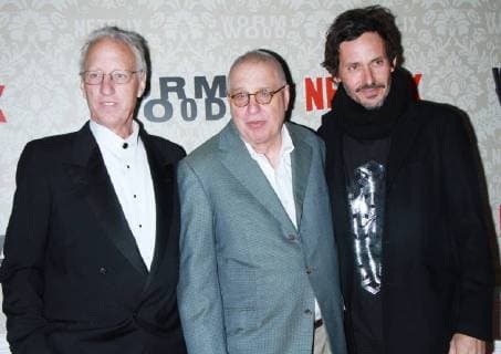 NEW YORK, NY - DECEMBER 12: Eric Olson, Errol Morris, Christian Camargo, at the Netflix premiere of Wormwood at The Campbell in New York City on December 12, 2017. Copyright: xRWx