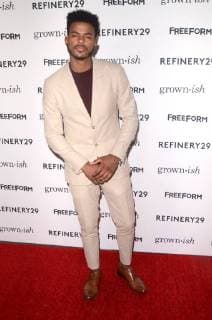 HOLLYWOOD, CA - DECEMBER 13: Trevor Jackson at the Grown-ish Premiere at Lure Nightclub in Hollywood, California on December 13, 2017. Copyright: xDavidxEdwardsx