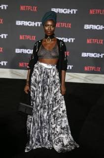 WESTWOOD, CA - DECEMBER 13: Jodie Turner-Smith, at Premiere Of Netflix s Bright at The Regency Village Theatre, In Hollywood, California on December 13, 2017. Copyright: xFayexSadoux
