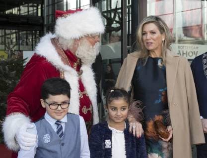 14-12-2017 Rotterdam Queen Maxima arriving for the Christmas Music Gala in Ahoy in Rotterdam. All winning classes of the AvroTros tv program Lang Leve de Muziek Show performed in the largest schoolband in The Netherlands.  Copyright: xPPE WERFx