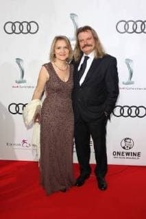 Leslie Mandoki with wife Eva Audi Generation Award 2017 at the Hotel Bayerischer Hof in Munich on 13 12 2017