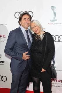 Dieter Landuris with his wife Natascha Audi Generation Award 2017 at the Hotel Bayerischer Hof in Munich on 13 12 2017
