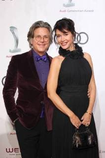 Percy Hoven with wife Silvia Laubbacher Audi Generation Award 2017 at Hotel Bayerischer Hof in Munich on 13 12 2017