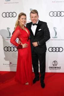 Axel Kahn with girlfriend Sarah Kaeckel 2017 Audi Generation Award at the Hotel Bayerischer Hof in Munich on 13 12 2017