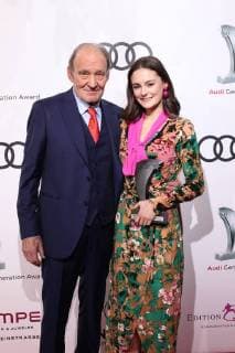Michael Mendl Lea van Acken 2017 Audi Generation Award at the Hotel Bayerischer Hof in Munich on 13 12 2017