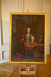 Portrait of Elector Carl Theodor Mannheim 14 12 17 Barockschloss Mannheim The future ruler at the age of eight The rare portrait of the later