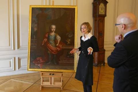 Portrait of Elector Carl Theodor Mannheim 14 12 17 Barockschloss Mannheim The future ruler at the age of eight The rare portrait of the later
