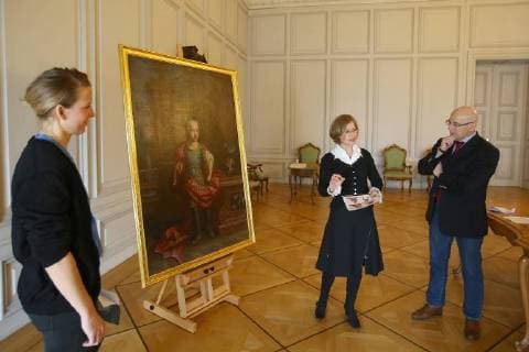 Portrait of Elector Carl Theodor Mannheim 14 12 17 Barockschloss Mannheim The future ruler at the age of eight The rare portrait of the later