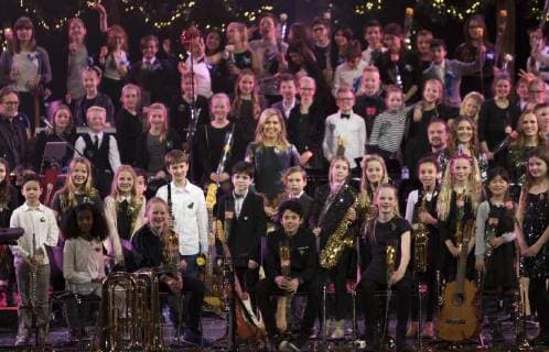 14-12-2017 Rotterdam Queen Maxima during the Christmas Music Gala in Ahoy in Rotterdam. All winning classes of the AvroTros tv program Lang Leve de Muziek Show performed in the largest schoolband in The Netherlands.  Copyright: xPPE WERFx