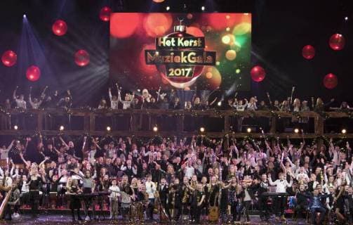 14-12-2017 Rotterdam Queen Maxima during the Christmas Music Gala in Ahoy in Rotterdam. All winning classes of the AvroTros tv program Lang Leve de Muziek Show performed in the largest schoolband in The Netherlands.  Copyright: xPPE WERFx