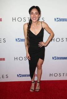 BEVERLY HILLS, CA - DECEMBER 14: Q Orianka Kilvcher, at Premiere Of Entertainment Studios Motion Pictures Hostiles at Samuel Goldwyn Theater, In Beverly Hills, California on December 14, 2017. Copyright: xFayexSadoux