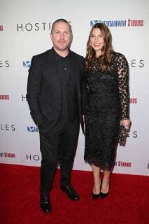 Christian Bale and his wife Sibi Blazic at the Hostiles Film Premiere on 14 12 2017 in Beverly Hills Los Angeles Hostiles movie premiere in Los Angeles 2017