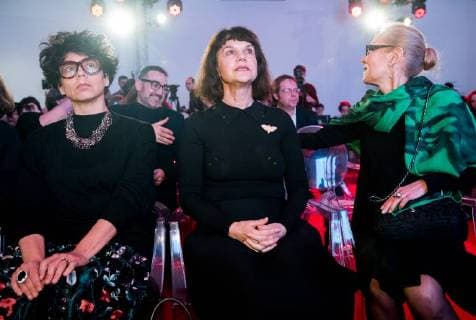 MOSCOW, RUSSIA - DECEMBER 15, 2017: The founding director of the Institute of Contemporary Art in Sofia, research fellow at the National Gallery for Foreign Art, Iara Bubnova (L), the director of the Pushkin State Museum of Fine Arts Marina Loshak (C), and the director of Moscowâ€™s Multimedia Art Museum Olga Sviblova before the 11th Kandinsky Prize ceremony at the Udarnik Cinema. Sergei Bobylev TASS  TS06D538