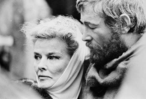OSCARS. Beste Hauptdarstellerin. Preisträgerinnen 1961-1970 Katharine Hepburn seen with Peter O Toole in a scene from The Lion in Winter , which they are now filming in Ireland and France . 21 March 1968, United Kingdom England Copyright: Topfoto  !ACHTUNG AUFNAHMEDATUM GESCHÄTZT! UnitedArchives1325106