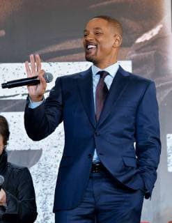 (L-R)Actor Will Smith attends the Japan premier for the film Bright in Tokyo, Japan on December 19, 2017.  TKP2017121914 KEIZOxMORI