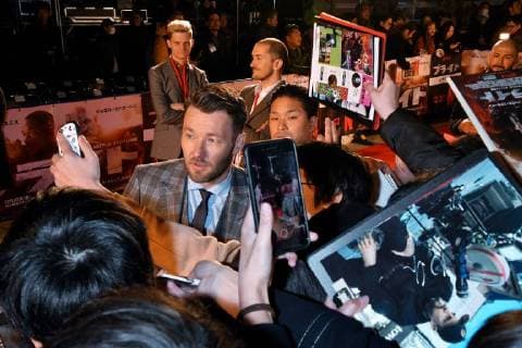 (L-R)Actor Joel Edgerton attends the Japan premier for the film Bright in Tokyo, Japan on December 19, 2017.  TKP2017121923 KEIZOxMORI