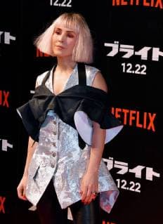 (L-R)Actress Noomi Rapace attends the Japan premier for the film Bright in Tokyo, Japan on December 19, 2017.  TKP2017121919 KEIZOxMORI