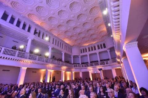 Leibniz-Ring-Verleihung in Hannover 19.12.17, Hannover , - Verleihung Leibnizring Kuppelsaal und Leibnizsaal An OTTO BOCK CHEF HAns Georg Näder -