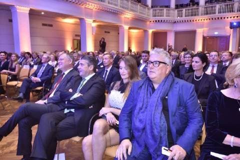 Leibniz-Ring-Verleihung in Hannover 19.12.17, Hannover , - Verleihung Leibnizring Kuppelsaal und Leibnizsaal Stephan Weil , Sigmar Gabriel Nathalie und Hans Georg Näder -