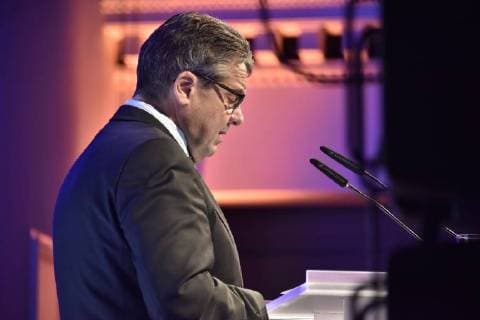 Leibniz-Ring-Verleihung in Hannover 19.12.17, Hannover , - Verleihung Leibnizring Kuppelsaal und Leibnizsaal An OTTO BOCK CHEF HAns Georg Näder Sigmar Gabriel -