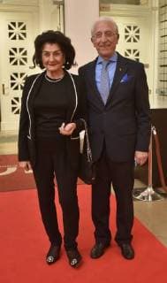 Leibniz-Ring-Verleihung in Hannover 19.12.17, Hannover , Â - Verleihung Leibnizring Kuppelsaal und Leibnizsaal Neurochirurg Professor Dr Madjid Samii und seine Frau Mallika -