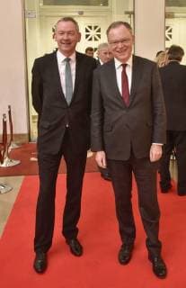 Leibniz-Ring-Verleihung in Hannover 19.12.17, Hannover , Â - Verleihung Leibnizring Kuppelsaal und Leibnizsaal NDR Chef Lutz Marmor und MP Stephan Weil -