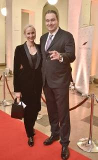 Leibniz-Ring-Verleihung in Hannover 19.12.17, Hannover , Â - Verleihung Leibnizring Kuppelsaal und Leibnizsaal Gregor Baum mit Gattin Julia -