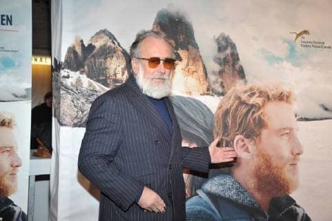 Friedrich Lichtenstein arriving for the premiere three peaks in Kino international in Berlin on 20 12 2017