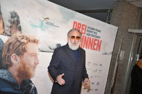 Friedrich Lichtenstein arriving for the premiere three peaks in Kino international in Berlin on 20 12 2017