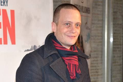 August Diehl arriving for the premiere three peaks in Kino international in Berlin on 20 12 2017