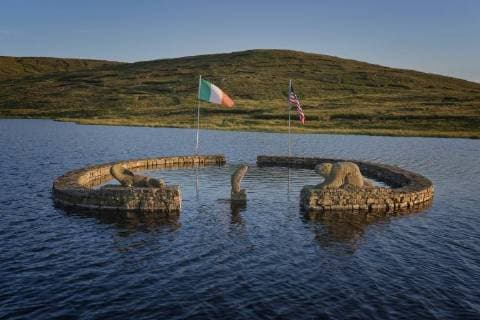 Beaver Island Memorial, Arranmore Island, County Donegal, Ulster, Republic of Ireland, Europe Copyright: CarstenxKrieger 1240-242