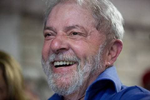 December 23, 2017 - Sao Paulo, Sao Paulo, Brazil - Former President of Brazil, LUIZ INACIO LULA DA SILVA, attends a soccer game during the inauguration of the soccer field in honor of Doctor Socrates, Brazilian soccer player who died in 2011. The place was built by the Landless WorkersÃ¢â‚¬â ¢ Movement - MST. Sao Paulo Brazil - ZUMAl146 20171223_zaf_l146_013 Copyright: xPauloxLopesx