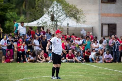 December 23, 2017 - Sao Paulo, Sao Paulo, Brazil - Former President of Brazil, LUIZ INACIO LULA DA SILVA, attends a soccer game during the inauguration of the soccer field in honor of Doctor Socrates, Brazilian soccer player who died in 2011. The place was built by the Landless WorkersÃ¢â‚¬â ¢ Movement - MST. Sao Paulo Brazil - ZUMAl146 20171223_zaf_l146_025 Copyright: xPauloxLopesx