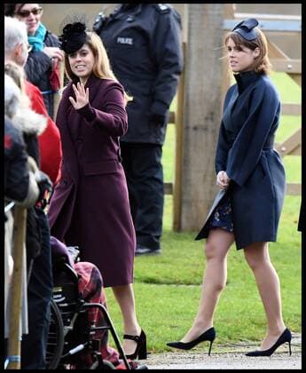 Bilder des Tages . 24 12 2017. Sandringham, United Kingdom. The Queen attends Church. Princess Beatrice, Princess Eugenie, join HM Queen Elizabeth II at the Christmas Eve Church Service at St. Mary Magdalene Church, Sandringham, Norfolk.  xAndrewxParsonsx xi-Imagesx IIM-16657-0011