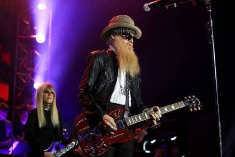 USA: 2017 Wall Street Rocks NEW YORK, NY - NOVEMBER 29: Musician Billy Gibbons performs at America Salutes You and Wall Street Rocks Presents Guitar Legends For Heroes at Terminal 5 on November 29, 2017 in New York City. New York New York United States  DebbyxWong