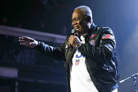 USA: 2017 Wall Street Rocks NEW YORK, NY - NOVEMBER 29: Musician Sam Moore performs at America Salutes You and Wall Street Rocks Presents Guitar Legends For Heroes at Terminal 5 on November 29, 2017 in New York City. New York New York United States  DebbyxWong