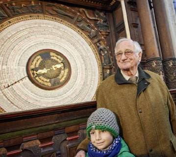 In the Rostock Church 1 is the new year s day 1 2018 unveiled the new calendar of the historical astronomical clock and set in motion the clock got valid for only for the fifth time in their 546-year his Copyright: ThomasxHäntzschelx xnordlicht