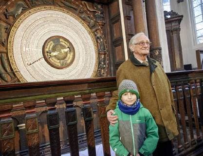 In the Rostock Church 1 is the new year s day 1 2018 unveiled the new calendar of the historical astronomical clock and set in motion the clock got valid for only for the fifth time in their 546-year his Copyright: ThomasxHäntzschelx xnordlicht