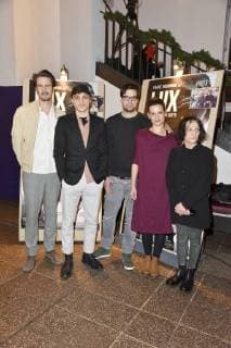 Tilman Strauss Franz Rogowski Daniel Wild Kristin Suckow and Eva Weissenborn at the premiere of the movie Lux Warrior of light in the Filmtheater am Friedrichshain Berlin 04 01 2018 Foto:xN.xKubelkax xFuturexImage