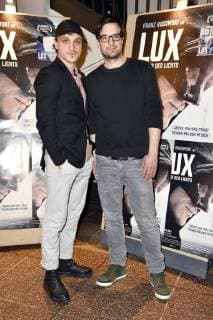 Rogowski and Daniel Wild, at the premiere of the movie, Franz Lux Warrior of light in the Filmtheater am Friedrichshain Berlin 04 01 2018 Foto:xN.xKubelkax xFuturexImage