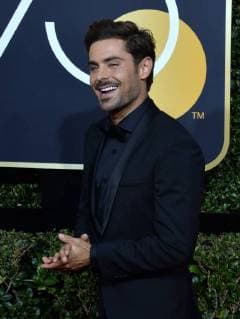 Actor Zac Efron attends the 75th annual Golden Globe Awards at the Beverly Hilton Hotel in Beverly Hills, California on January 7, 2018.  LAP20180107400 JIMxRUYMEN