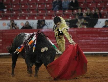 Mexican bulllfighter Antonio Lomeli performs with his bull Sonador with 515 Kg, during the eight corrida of the Temporada Grande in Mexico City, Mexico, 07 January 2018. TEMPORADA GRANDE IN MEXICO CITY !ACHTUNG: NUR REDAKTIONELLE NUTZUNG!  Copyright: xMarioxGuzmánx MEX29 20180108-636509854214063422