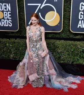 Themen der Woche Bilder des Tages Model Barbara Meier attends the 75th annual Golden Globe Awards at the Beverly Hilton Hotel in Beverly Hills, California on January 7, 2018.  LAP20180107735 JIMxRUYMEN