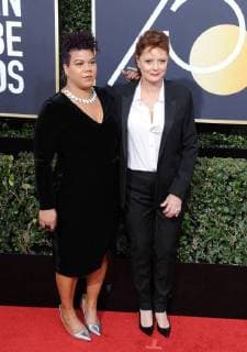 Bilder des Tages Golden Globe Awards - Stars bringen Frauen-Aktivistinnen auf den roten Teppich January 7, 2018 - Hollywood, California, U.S. - Susan Sarandon attends The 75th Golden Awards Arrivals held at the Beverly Hilton Hotel in Beverly Hills, California on January 7, 2018. 2018 Hollywood U.S. - ZUMAl86_ 20180107_zaf_l86_226 Copyright: xDavexLongendykex