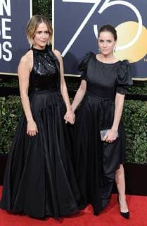 Golden Globe Awards - Stars bringen Frauen-Aktivistinnen auf den roten Teppich January 7, 2018 - Beverly Hills, California, U.S. - SARAH PAULSON and AMANDA PEET on the red carpet during arrivals for the 75th Annual Golden Globe Awards, held at the Beverly Hilton. Beverly Hills U.S. - ZUMAl86_ 20180107_zaf_l86_182 Copyright: xDavexLongendykex
