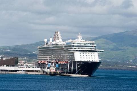 Cruise ship my ship 3 mean the cruise ship 3 out of tui cruises in the port of Horta from the Azores Island Horta is a Portuguese town Cidade on the southeastern shore of the island of Faial municipality Azores Portugal Horta Azores in the Azores