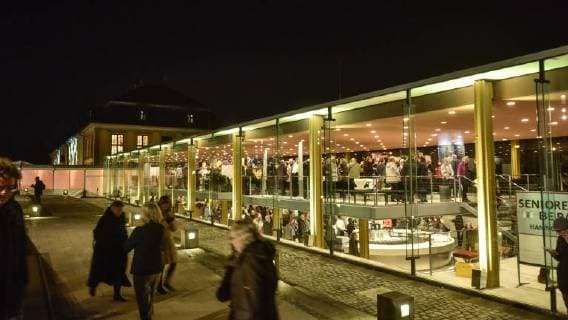 Architektur von Arne Jacobsen 08.01.18, Hannover , Neujahrsempfang für die Bürger der Landeshauptstadt Hannover Herrenhäuser Gärten und Schloss Herrenhausen Arne Jacobsen Foyer *** 08 01 18 Hanover new year s reception for the citizens of the city of Hannover Herrenhausen Gardens and Schloss Herrenhausen Arne Jacobsen foyer