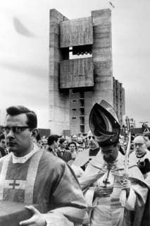 CARDINAL JULIUS DOEPFNER AT NEW BERLIN CHURCH CONSECRATION ; 7 MAY 1963, Copyright: Topfoto  UnitedArchivesIPU456073