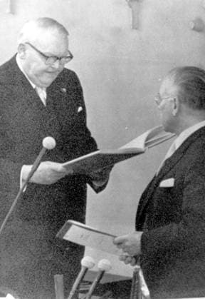 GERMAN GOVERNMENT LUDWIG ERHARD SWORN IN BONN AS NEW CHANCELLOR ; 16 OCTOBER 1963, Copyright: Topfoto  UnitedArchivesIPU465050