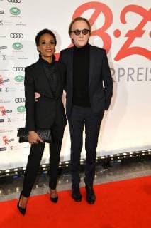 Marius Müller Westernhagen and his wife Lindiwe at the ceremony by B Z cultural Prize on 9 01 2018 in Berlin B Z Kulturpreis 2018 in Berlin